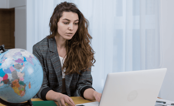 A academic expert working on the academic document translation services to bridge language gaps for global educational.