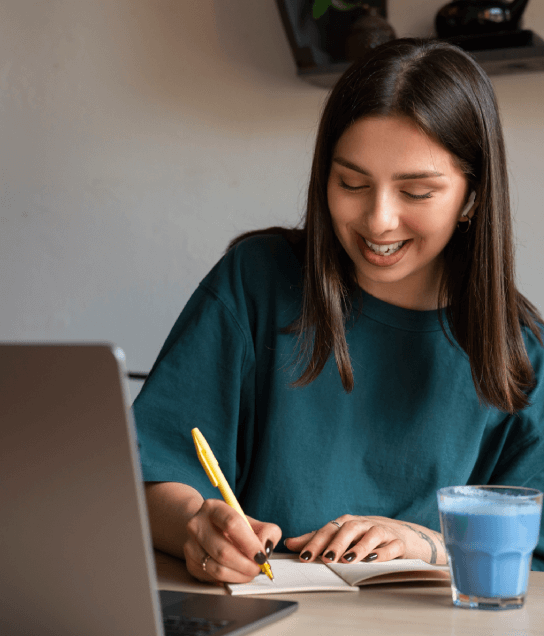 Student using Indianapolis translation service to translate academic documents like transcripts and degrees for global study.