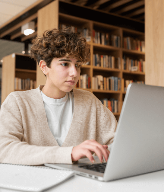 The student uses Mesa translation services for accurate translations of academic records, ensuring university admissions.