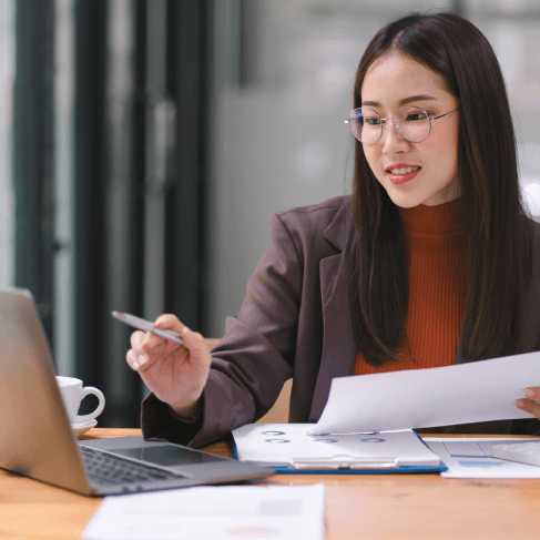 A reviewer at Yuma Translation Services uses an agency certified QA checklist to verify names, dates and terminology.