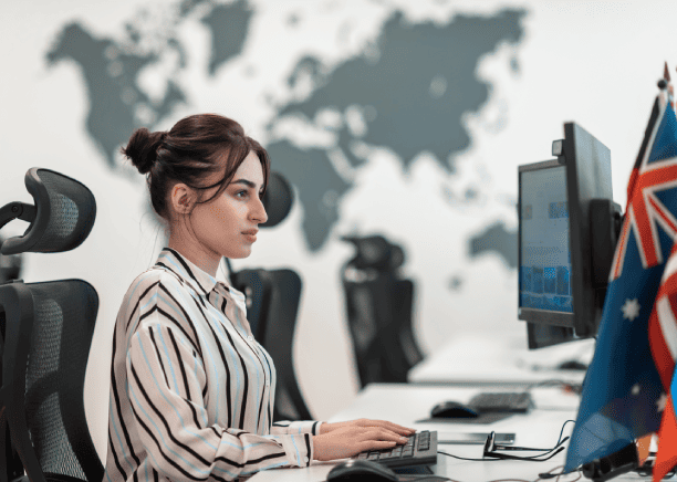 Business client benefiting from accurate Los Angeles translation services, enhancing global market presence effectively.