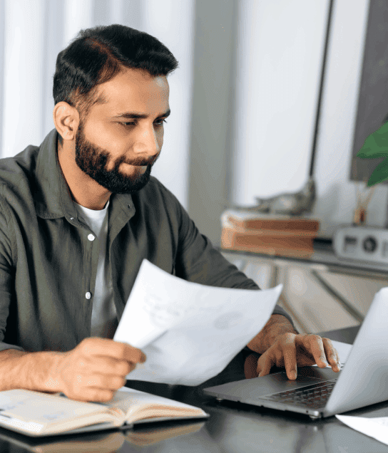 Client benefiting from certified document translation services in Cincinnati, ensuring compliance with legal requirements.