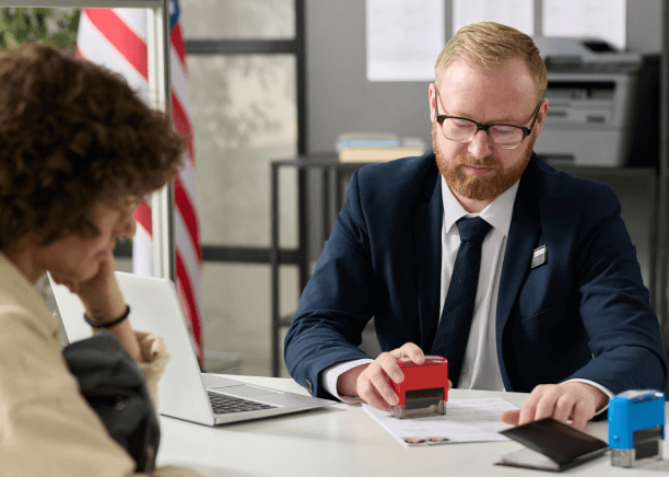 Translator providing apostille translation for legal documents, aiding in smooth immigration processes. Translator providing apostille translation for legal documents, aiding in smooth immigration processes.