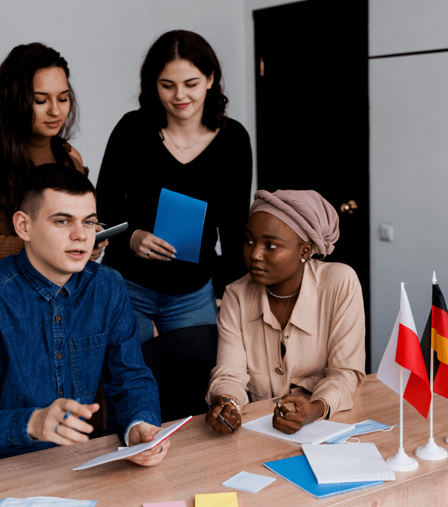 Customer utilizing multiple-language translations from philadelphia-translation-services effectively.