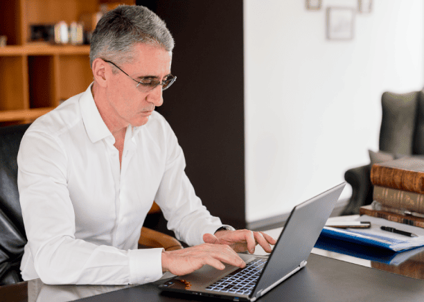 Expert translator working on laptop to provide certified academic document translation services for official and educational. Expert translator working on laptop to provide certified academic document translation services for official and educational.