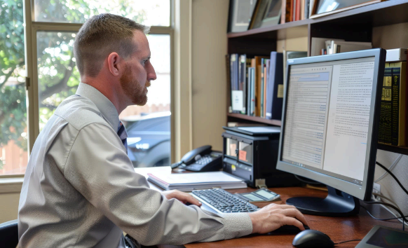 An attorney marks formatting issues as Salt Lake City Translation Services produces certified document translation.