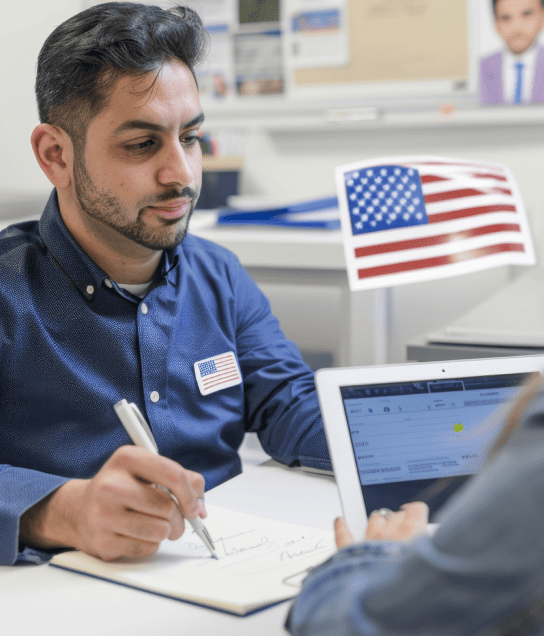 Translator offering certified translation services, precisely formatting immigration documents for USCIS and embassies.