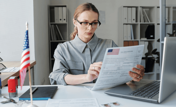 Individual successfully obtaining certified Los Angeles translation services, for fulfilling legal document requirements.