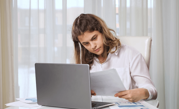 Client utilizing certified translation services in Minneapolis for accurate translation of important documents.