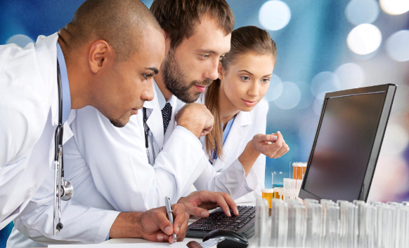 A clinical research lead reviews a trial protocol while using Life Science Translation Services for multilingual study sites.