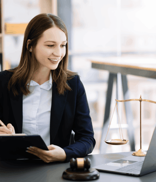 Lawyer reviewing accurate legal translations in Columbia for court documents and affidavits with certified translators.