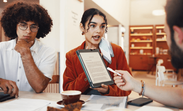 A legal team submits a certified eBook package as Ebook Translation Services provide signed certification for court use.