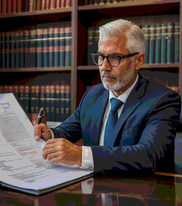 A paralegal organizes translated exhibits as Memphis Translation Services prepares court filing documents with precise.