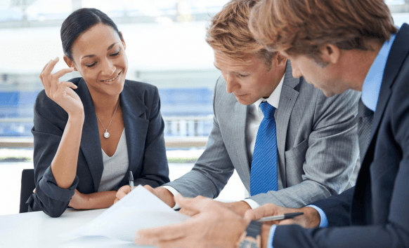 A legal team compares a bilingual cross-border supplier agreement as Contract Translation Services confirm each clause.