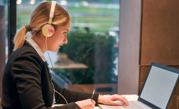 A client uploads PDFs through a secure portal, using Calgary Translation Services for secure document transfer and tracking.