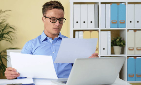 Translator works on translating business documents to providing fast and accurate translation for global businesses.