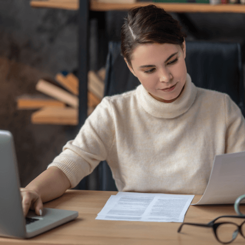 A student using Seattle translation for academic documents like transcripts and diplomas to achieve educational success. A student using Seattle translation for academic documents like transcripts and diplomas to achieve educational success.