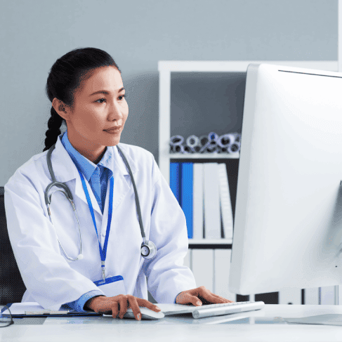 Healthcare professional reviewing quick and accurate healthcare translation services in Columbia ensuring patient care.