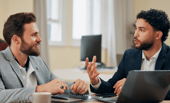 A business professional benefits from Hebrew translation services for accurate and confidential multilingual communication.