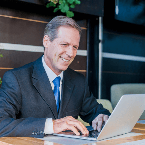 Business client benefiting from professional business translation services in Indianapolis, supporting global growth.