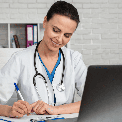 Kansas City healthcare professional using precise translation services for medical documentation. Kansas City healthcare professional using precise translation services for medical documentation.
