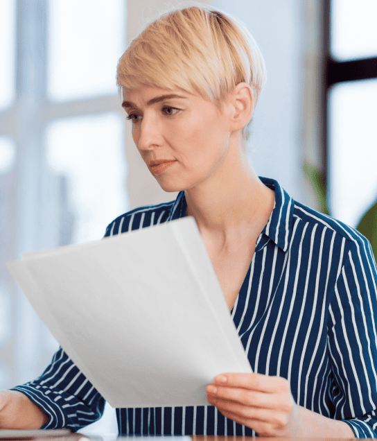 A customer using Kansas City translation services for industry-specific document translations.