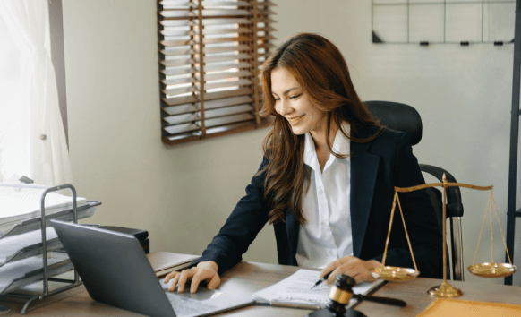 A legal officer utilising translation experts to ensure quality, confidential translations for sensitive business matters.