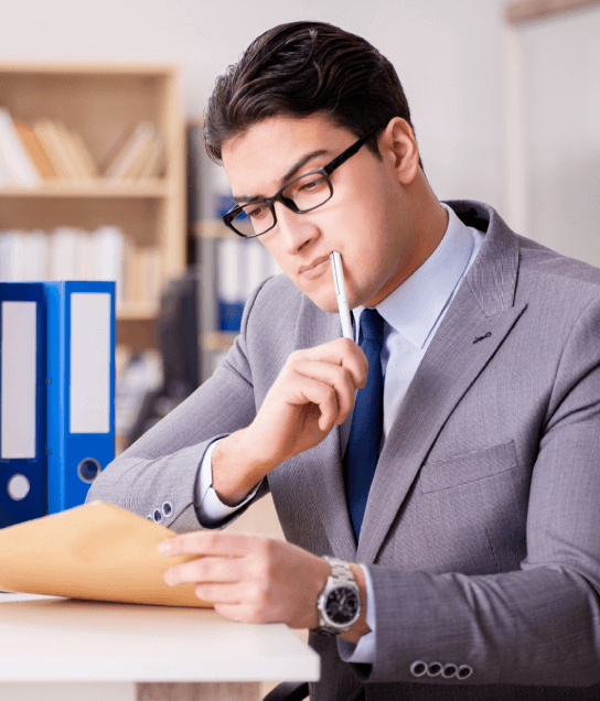 Professional expert translator working on a legal documents in Boston