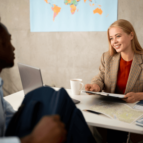 A Seattle marketing team using translation services to localize campaigns for global markets, ensuring cultural relevance.. A Seattle marketing team using translation services to localize campaigns for global markets, ensuring cultural relevance.