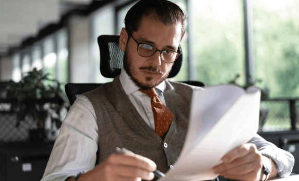 A translator uses Language Translation Services to align a website, brochure, and PDF so each content type reads naturally.