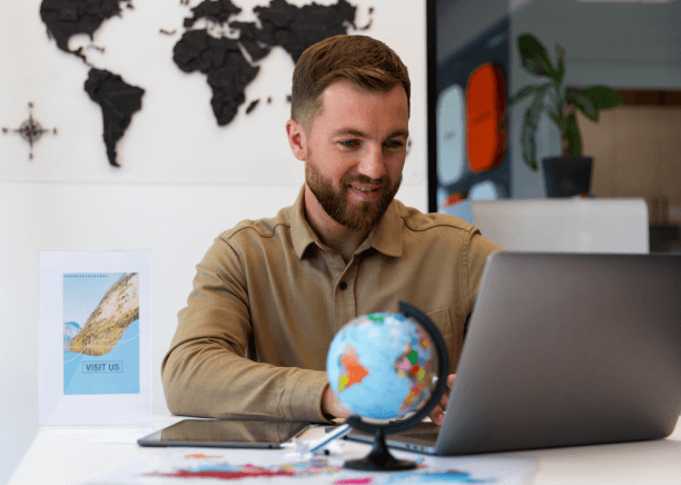 The customer enjoys smoother travel in New Jersey with multilingual support from translation services for tourism.