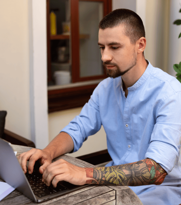 The customer exploring a translated museum website created by museum translation services for accessibility. The customer exploring a translated museum website created by museum translation services for accessibility.