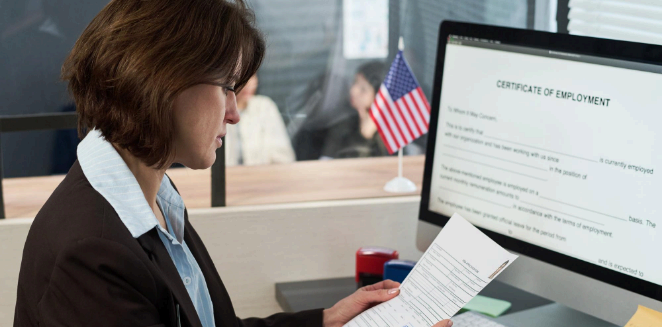 A notary-ready certified translation packet is assembled, showing Calgary Translation Services for official submissions.