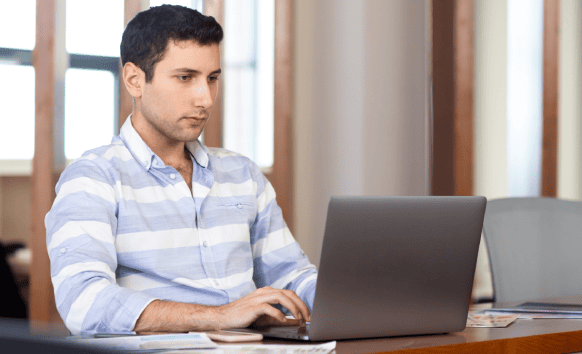 The customer benefiting from police documents translation services for immigration or legal purposes with accuracy.