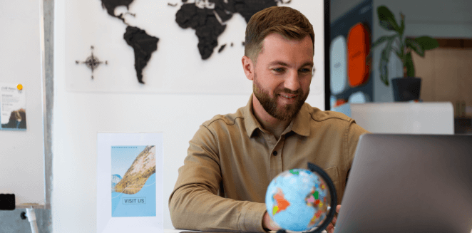 Translator working on multilingual contract translation, ensuring accuracy across different languages for global businesses. Translator working on multilingual contract translation, ensuring accuracy across different languages for global businesses.