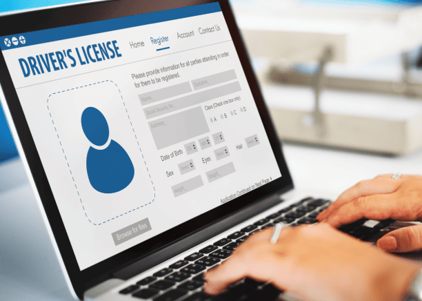 International driver’s license card on screen, illustrating quality control in professional driver’s license translation. International driver’s license card on screen, illustrating quality control in professional driver’s license translation.