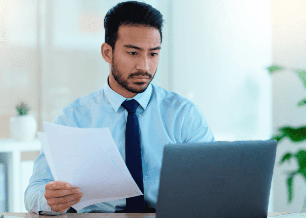 Customer using Quick Translation Services for translated documents and multimedia with rush delivery and 24/7 support