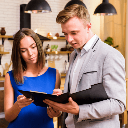 Customer gets translated documents using retail translation services for website and legal content.