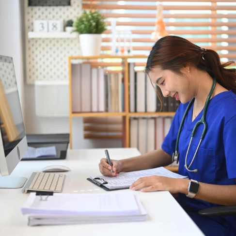 A medical linguist reviews medication warnings with Tagalog Translation Services, keeping healthcare terms precise.