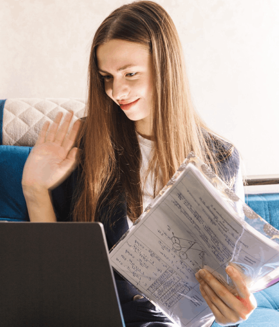 A student scans a sealed transcript as Salt Lake City Translation Services prepares an academic translation for admissions.