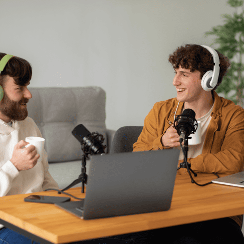 Translators working on multimedia translation services for sports video and audio content, ensuring global accessibility.