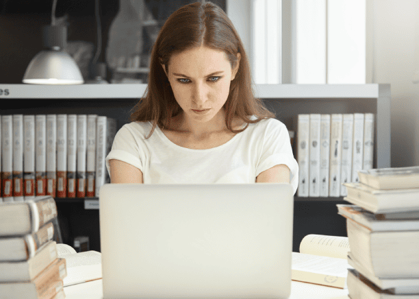 Student reviewing Survey translation services tailored to academic institutions ensuring accurate data collection.