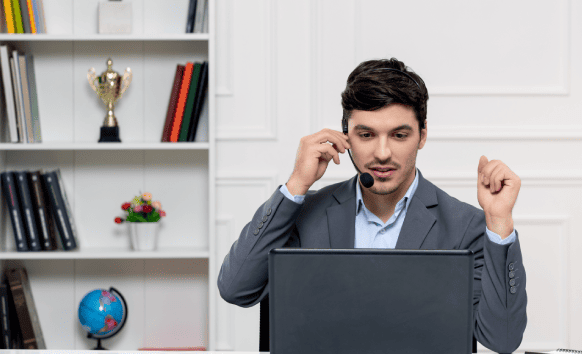 An expert translator ensures customer satisfaction through precise telecommunication translation for flawless communication.