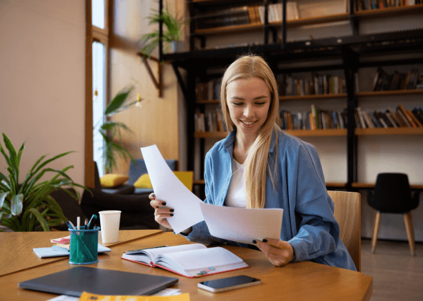 Customer using notarized immigration translations from a trusted partner, ensuring fast, accurate submission to authorities.