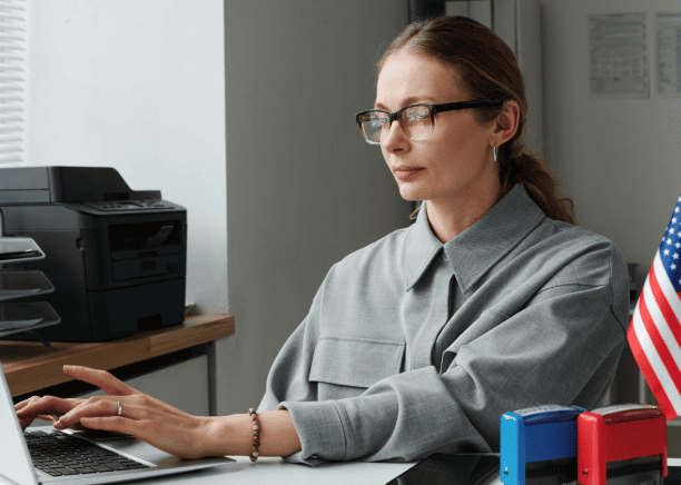 Translator ensuring USCIS compliant license translation for error-free immigration applications.