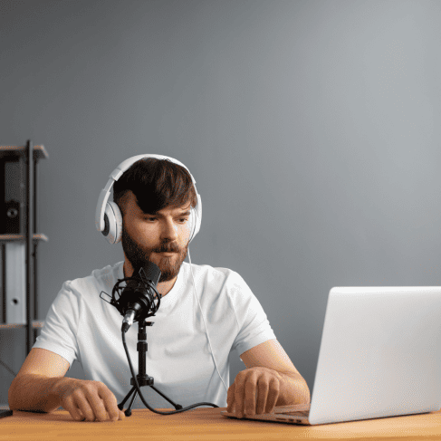 Voice artist recording localized voice over, enhancing customer engagement through cultural relevance. Voice artist recording localized voice over, enhancing customer engagement through cultural relevance.