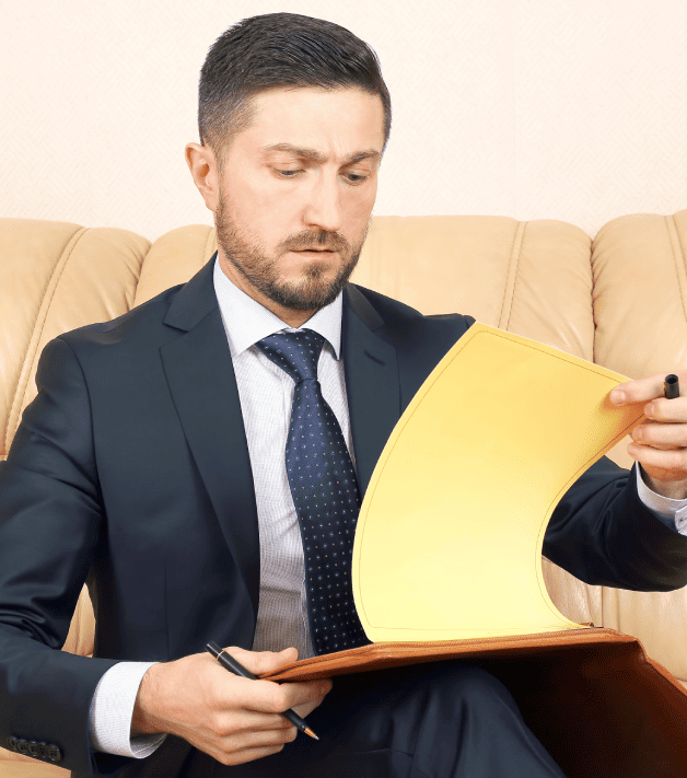 Customer enjoying fast, certified foreign baptismal certificate , with attention to accuracy, speed, and legal validity.