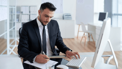 Professional working on a legal document, highlighting certified translation services for accurate agreement translations. Professional working on a legal document, highlighting certified translation services for accurate agreement translations.