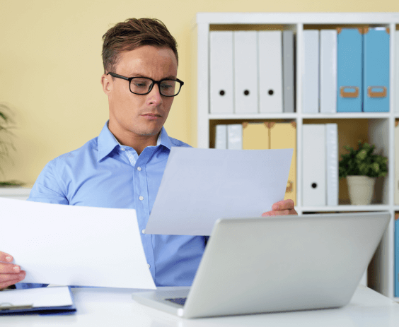 Translator works on translating business documents to providing fast and accurate translation for global businesses.