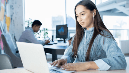 Woman working on the driver’s license translation services tailored to foreign travel requirements and accessibility. Woman working on the driver’s license translation services tailored to foreign travel requirements and accessibility.